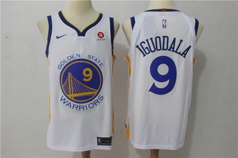 Men Golden State Warriors #9 Iguodala White Game Nike NBA Jerseys->golden state warriors->NBA Jersey